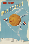 700031 Affiche voor het beschuit van de Coöperatieve groothandelsvereniging De Handelskamer (HaKa, Kanaalweg 19) te Jutphaas.